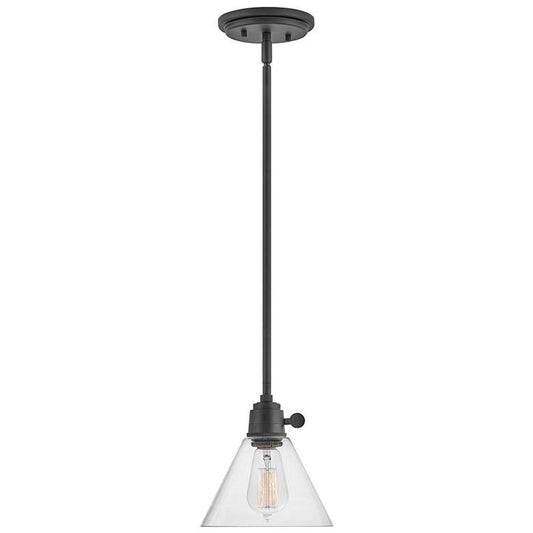 Arti 7 1/2 Wide Black Mini Pendant by Hinkley Lighting