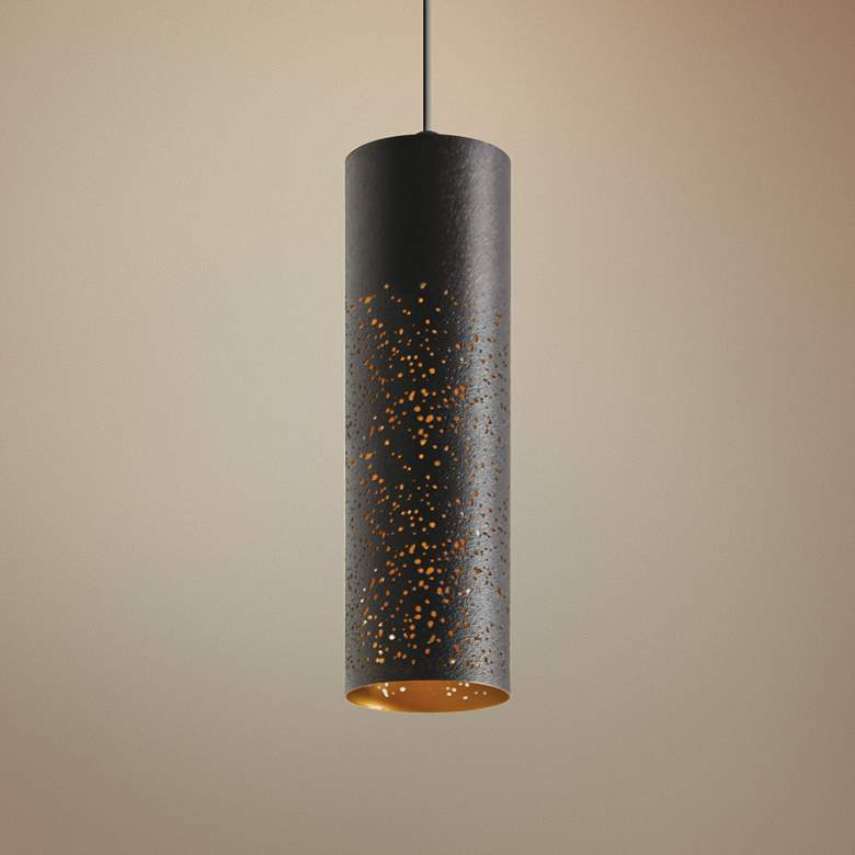 Ash 3 1/2" Wide Cylinder LED Mini Pendant