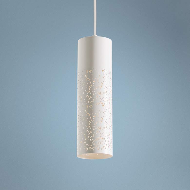Ash 3 1/2" Wide Cylinder LED Mini Pendant