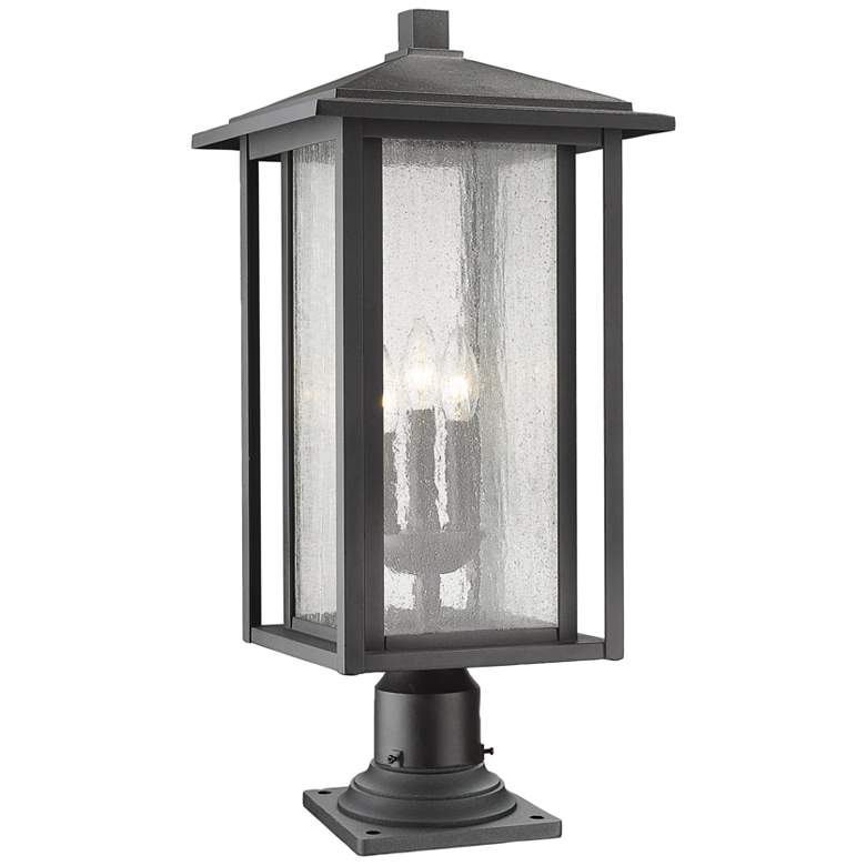 Aspen 24 1/2" High Black Outdoor Pier Mount Light