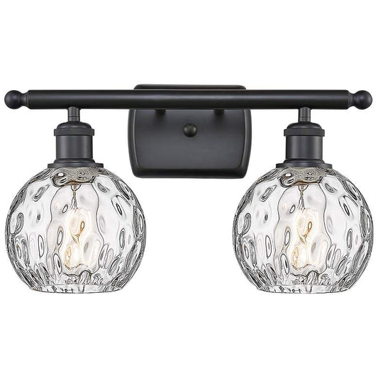 Athens Water Glass 11" High 2-Light Wall Sconce