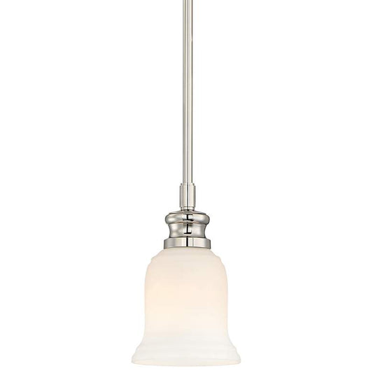 Audrey's Point 5 1/4"W Polished Nickel Mini Pendant Light