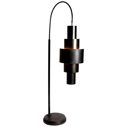 Babylon Bronze Metal Arc Floor Lamp
