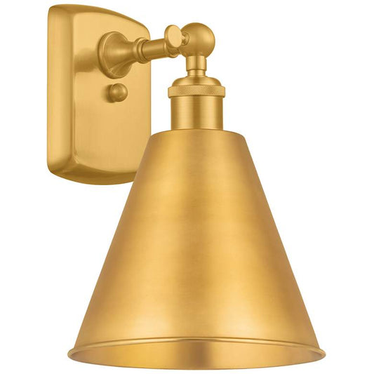 Ballston Cone 8" LED Sconce - Gold Finish - Gold Shade