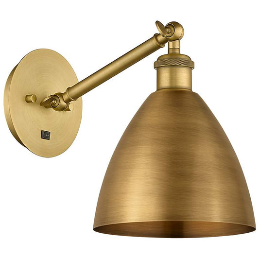 Ballston Metal Bristol 7.5" 8" LED Sconce - Brass Finish - Brass