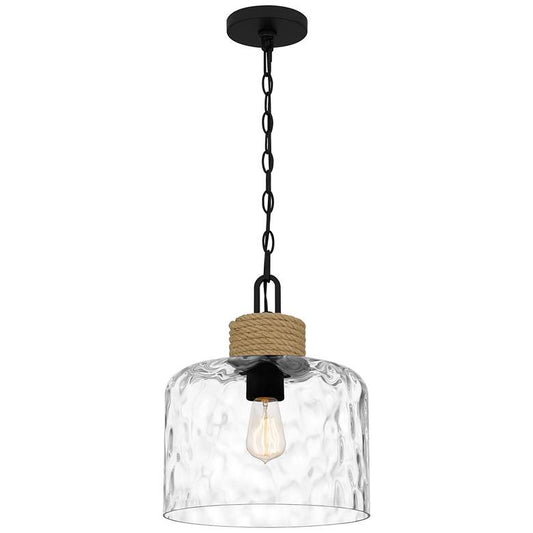 Baltic 1-Light Matte Black Mini Pendant