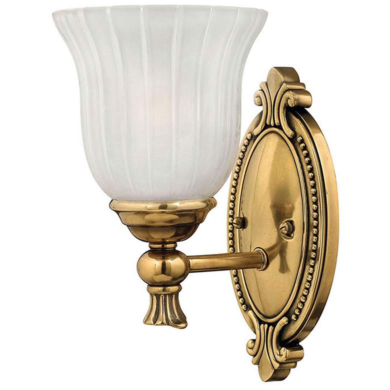 Bath Francoise-Single Light Vanity-Burnished Brass
