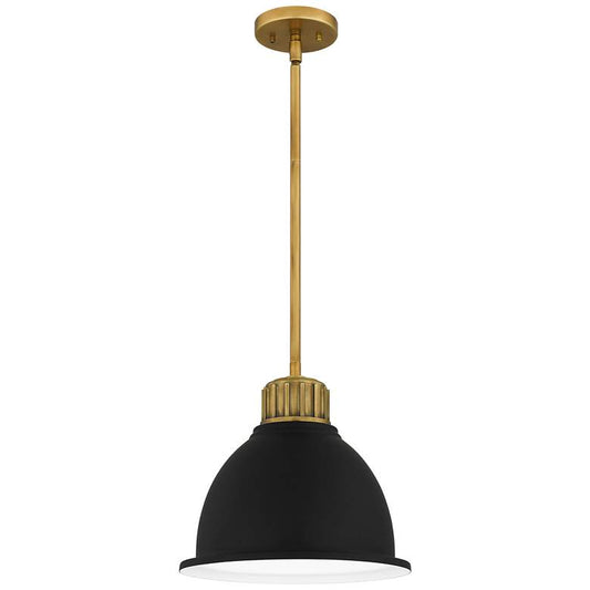 Baynard 1-Light Weathered Brass Mini Pendant
