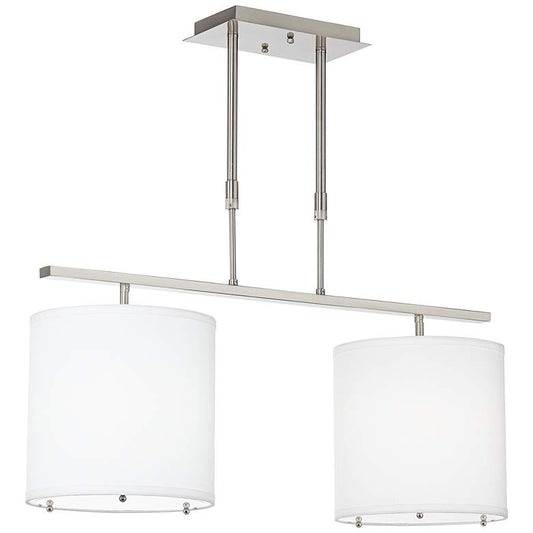 Beauregard 30" Wide Brushed Nickel Island Light Pendant