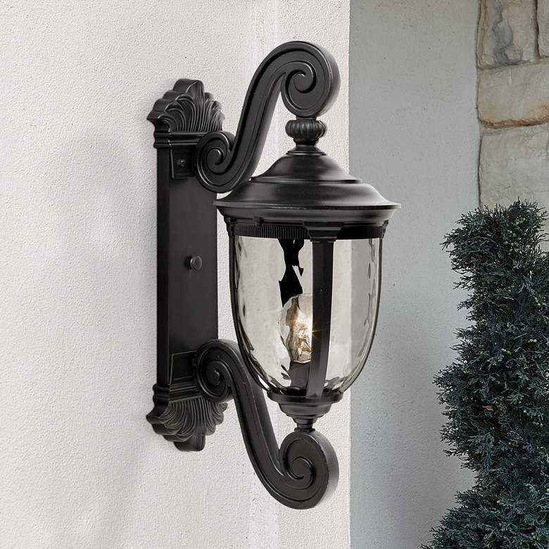 Bellagio 24" High Dual Scroll Arm Outdoor Wall Light