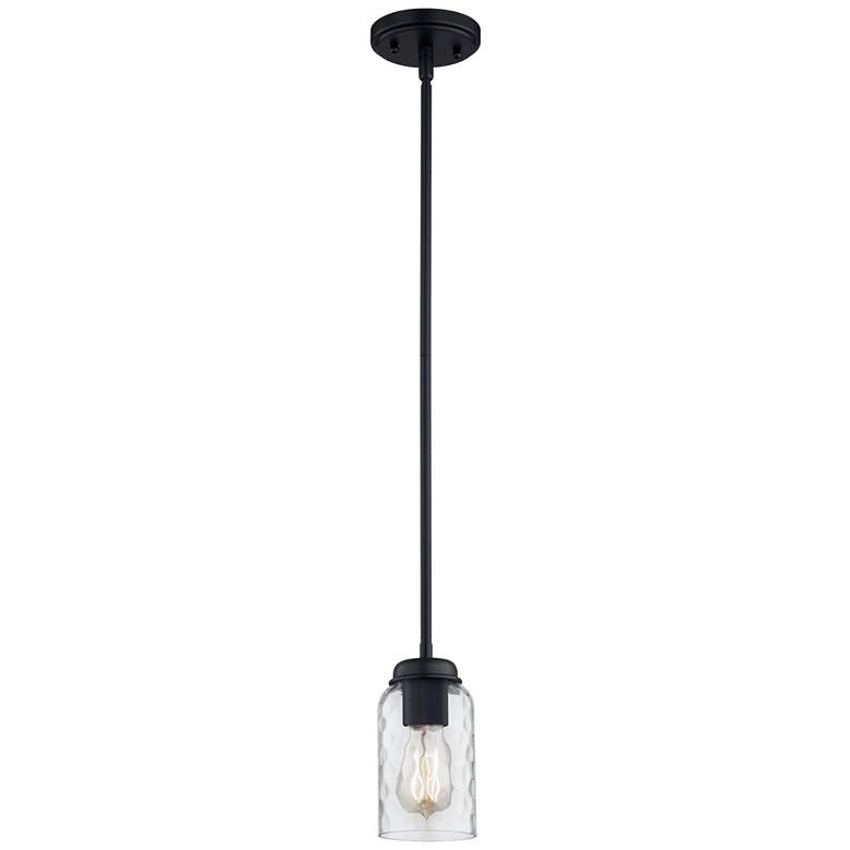 Blanche 1-Lt Matte Black Mini Pendant