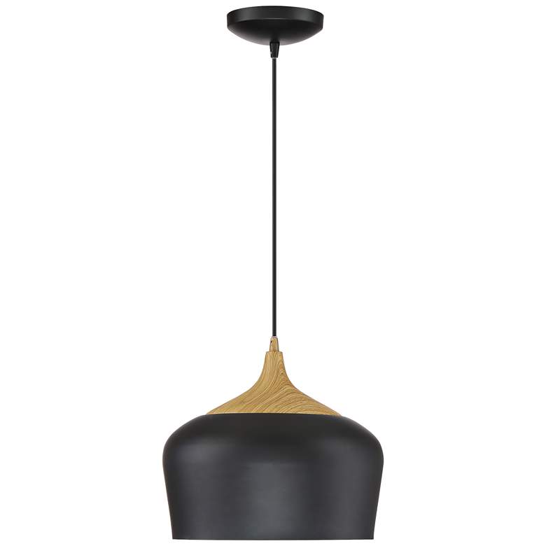 Blend 11 3/4" Wide Black Metal LED Mini Pendant