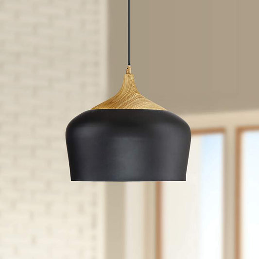 Blend 11 3/4" Wide Black Metal LED Mini Pendant