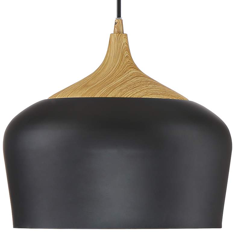 Blend 11 3/4" Wide Black Metal LED Mini Pendant