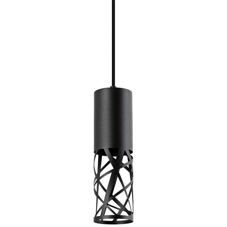 Boon 3 1/2" Wide Cut Metal Cylinder LED Mini Pendant