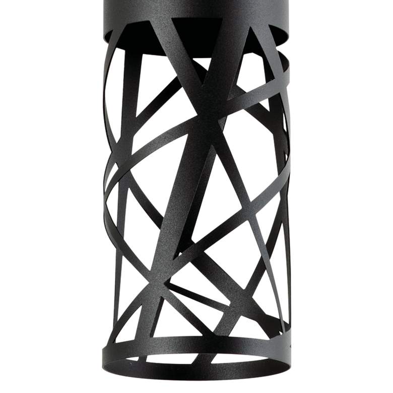 Boon 3 1/2" Wide Cut Metal Cylinder LED Mini Pendant