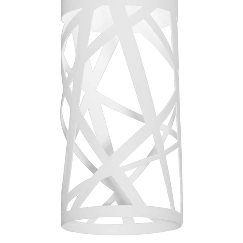 Boon 3 1/2" Wide Cut Metal Cylinder LED Mini Pendant