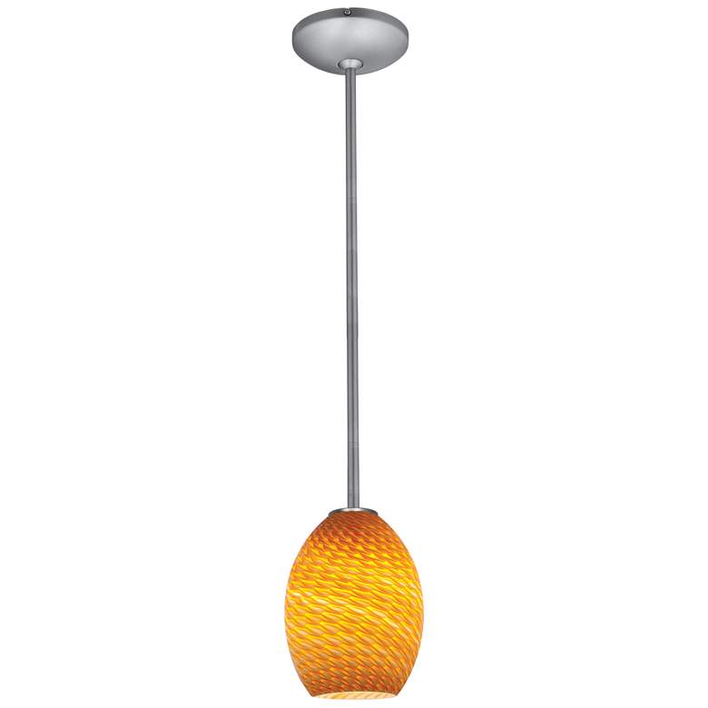 Brandy FireBird - Rods - Brushed Steel Finish - Firebird Glass Shade ...
