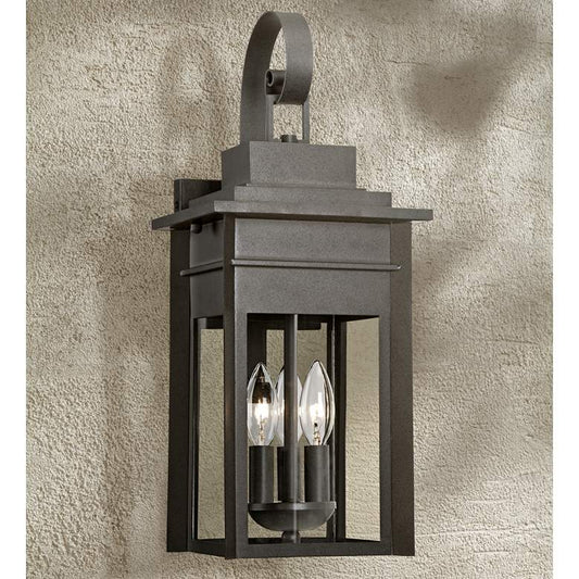 Bransford 19" High Specked Gray Outdoor Wall Light