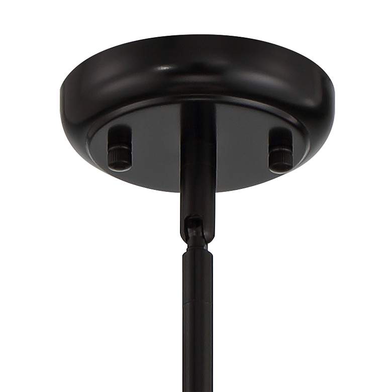 Braxton 12" Wide Semi Gloss Black Opal Glass Mini Pendant