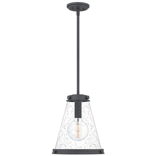 Bristol 1-Lt Mottled Black Mini Pendant