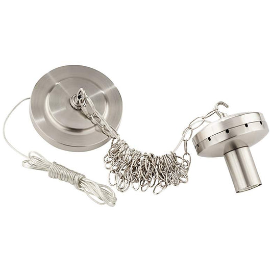 Brushed Steel Hardwired DIY Pendant Light Adapter