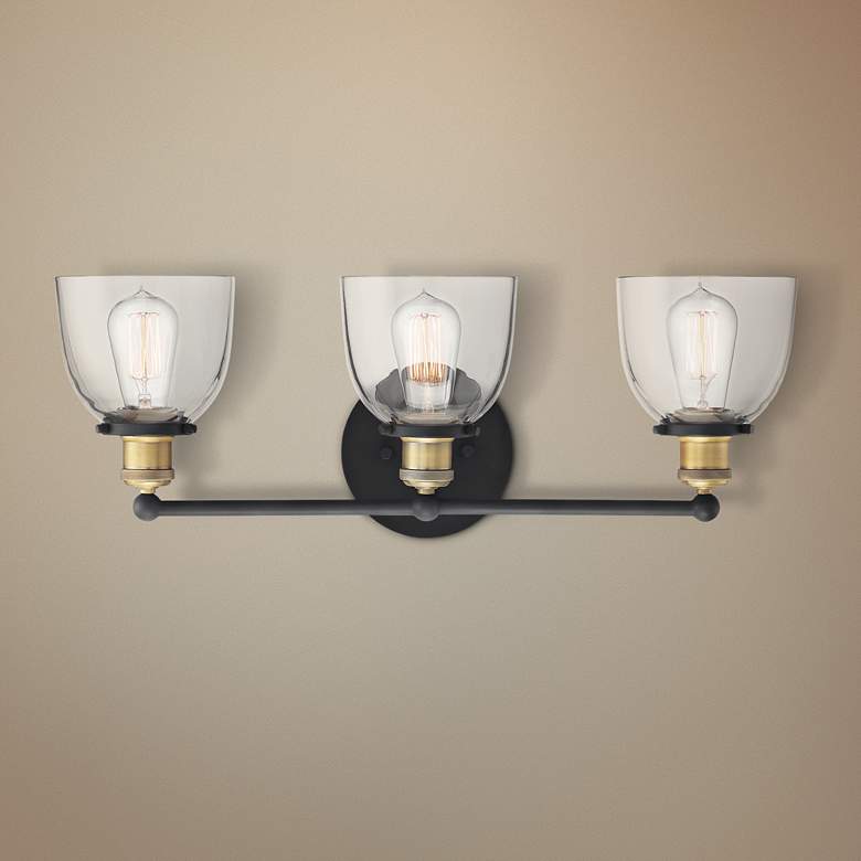 Bryson 24" Wide Vintage Bronze 3-Light Vanity Bath Light