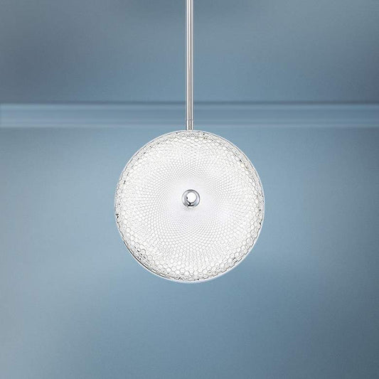 Caledonia 10"W Honeycomb Glass LED Mini Pendant Light