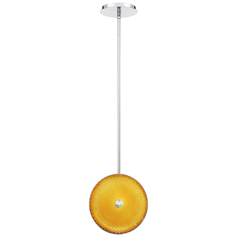 Caledonia 10"W Honeycomb Glass LED Mini Pendant Light