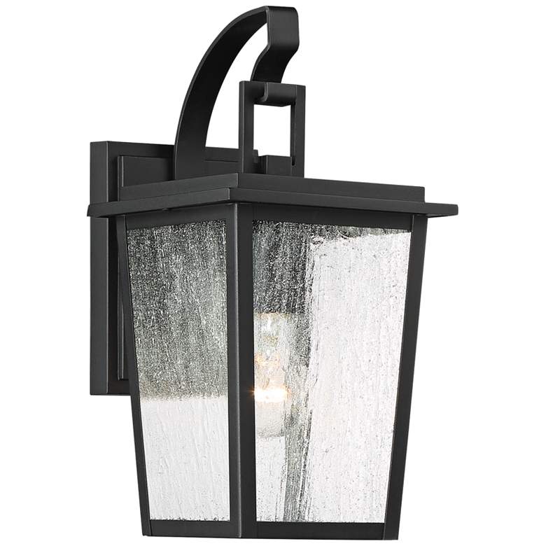 Cantebury 14 1/4" High Sand Black Outdoor Wall Light