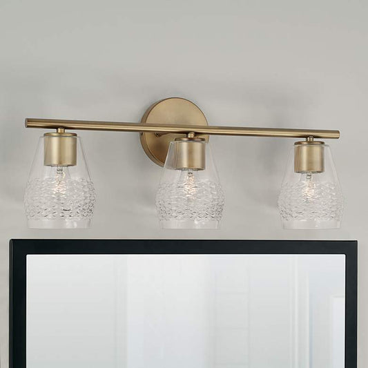 Capital Dena 23 1/4" Wide Aged 3-Light Bath Light