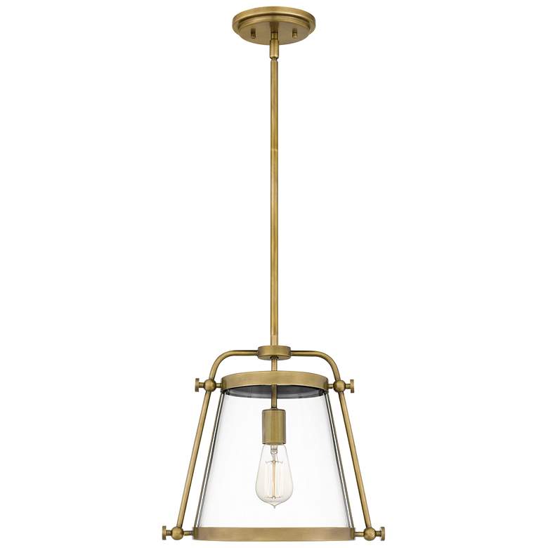 Cardiff 1-Lt Brass Mini Pendant