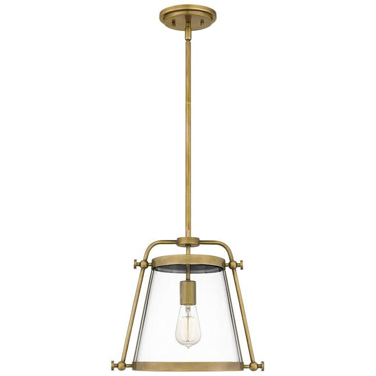 Cardiff 1-Lt Brass Mini Pendant