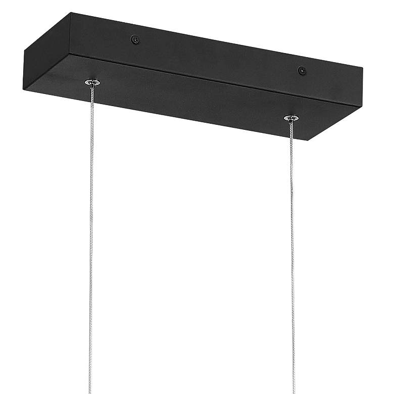 Carmel 48" Wide Matte Black LED Island Pendant