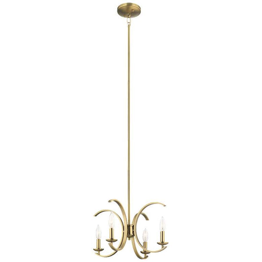 Cassadee 16" Wide Natural Brass Pendant Light by Kichler