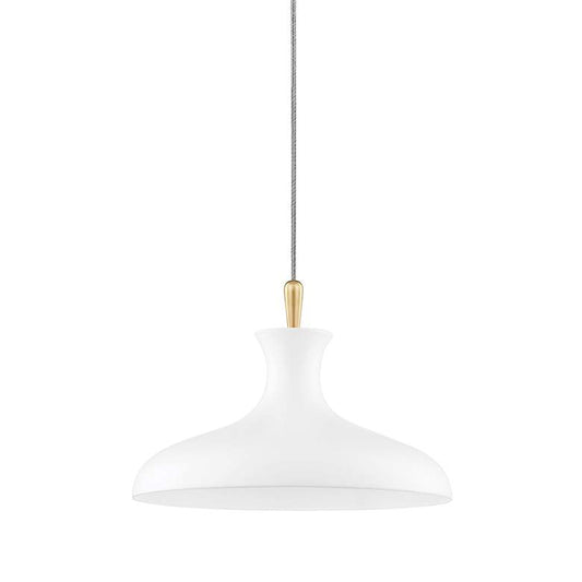 Cassidy 15" Wide Aged Brass and Soft White Pendant Light