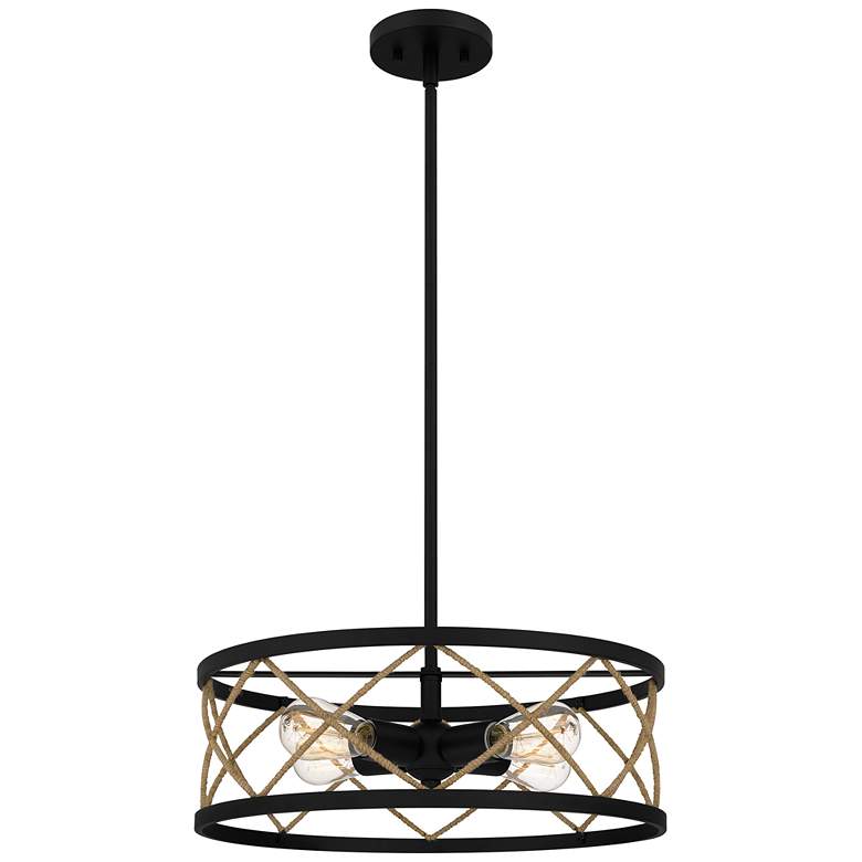 Cedar Park 4-Light Matte Black Pendant