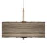 Cedar Zebrawood Giclee Glow 10 1/4" Wide Pendant Light