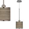 Cedar Zebrawood Giclee Glow 10 1/4" Wide Pendant Light