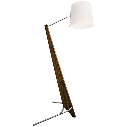 Cerno Giant Silva Oiled Walnut and White LED Floor Lamp