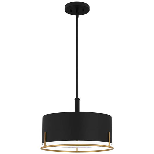 Chalfont 3-Light Matte Black Pendant