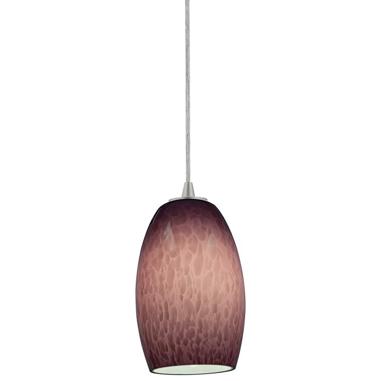 Chianti 4 3/4" Wide Purple Cloud Glass LED Mini Pendant