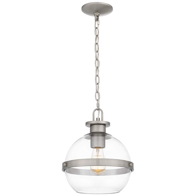 Cirillo 1-Light Brushed Nickel Mini Pendant