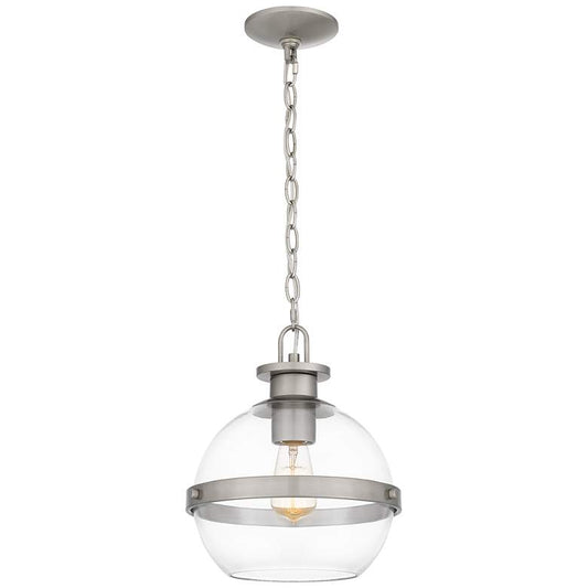 Cirillo 1-Light Brushed Nickel Mini Pendant