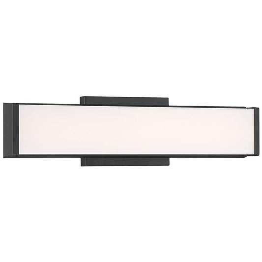 Citi - LED Vanity - Matte Black with Acrylic Lens Shade - 20 W