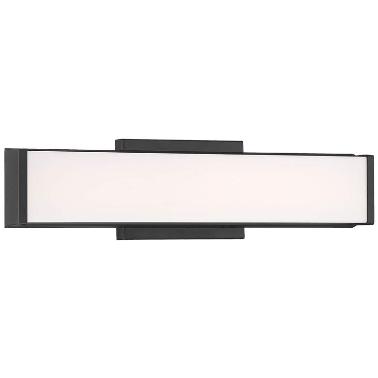 Citi - LED Vanity - Matte Black with Acrylic Lens Shade - 35 W