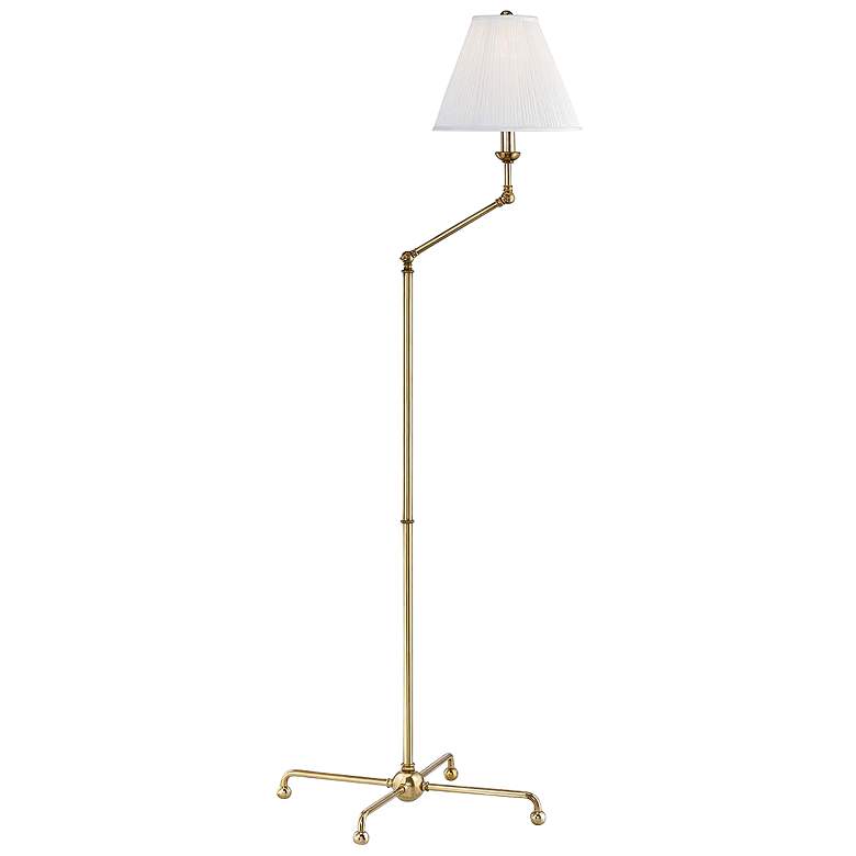 Classic No.1 Aged Brass Adjustable Floor Lamp