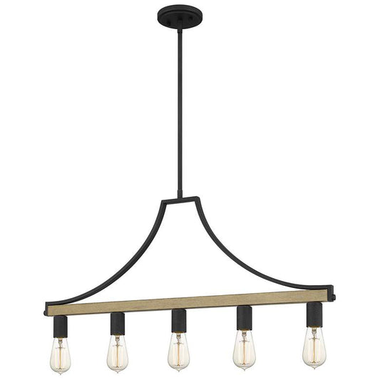 Colombes 5-Lt Grey Ash Chandelier