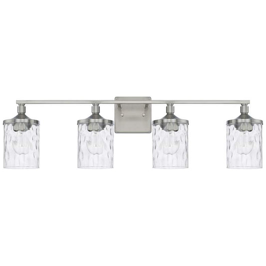 Colton 33 1/2" Wide Brushed 4-Light Vanity Bath Light