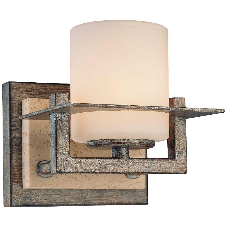 Compositions Collection 5 1/4" High Iron Wall Sconce